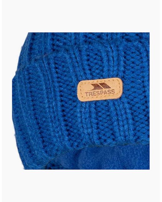 Trespass Blue Thorns Beanie Hat for men