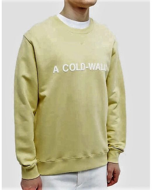 A_COLD_WALL* Yellow Essential Crew for men