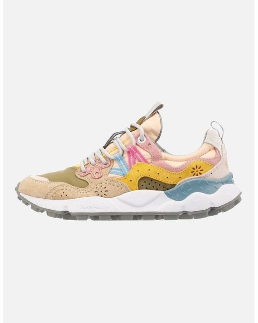 Flower Mountain White Yamano 3 Khaki/ Trainers