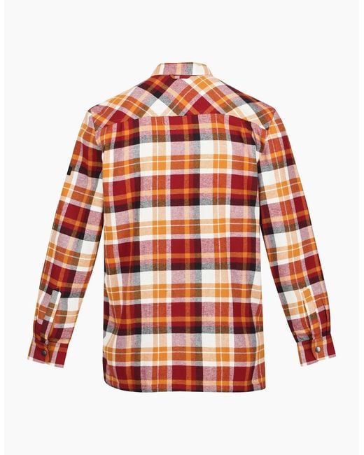 Regatta Red Thamos Checked Long-Sleeved Shirt for men