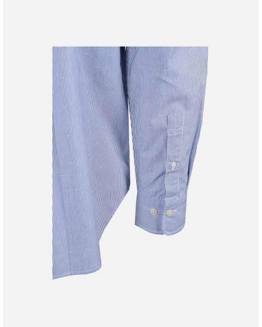 Gant Blue Reg Dobby Dot Stripe Shirt College for men