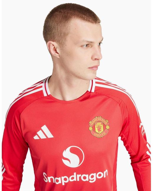 Adidas Red H Jsy Aul Football Shirt for men