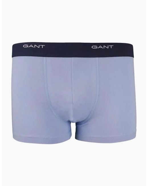 Gant Blue 3-Pack Core Logo Boxer Trunks for men