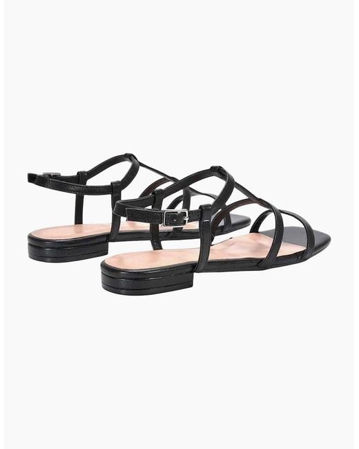 XY London Black Ladies Danielle Caged Sandals