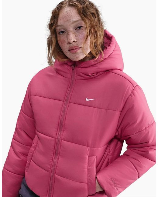 Nike Pink Sportswear Classic Puffer Jacket