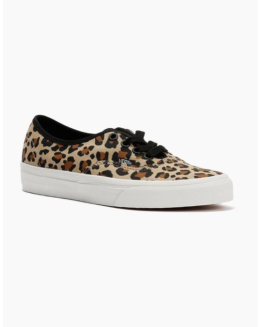 Vans White Authentic Animalier Leopard Trainers