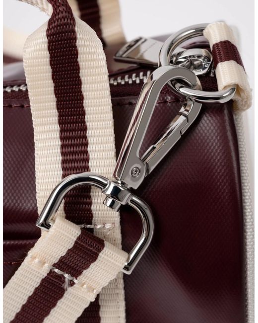Fred Perry Brown Classic Mini Barrel Bag