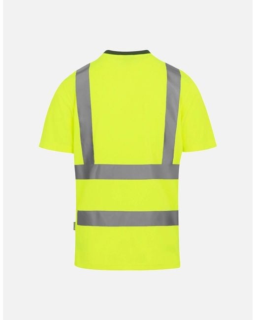 Regatta Yellow Professional Hi-Vis Safety T-Shirt for men