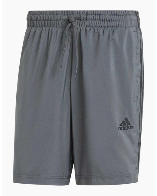 Adidas Gray 3 Stripes Shorts for men