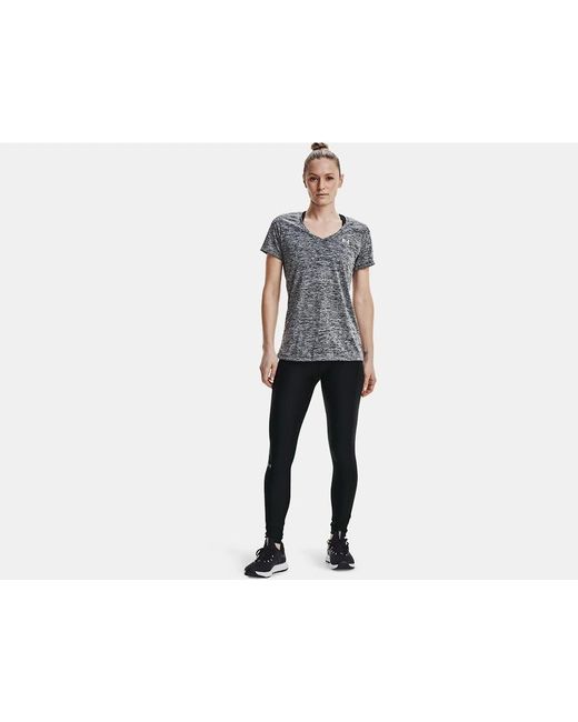 Under Armour Gray Ua Tech Twist V-Neck Loose Fit T Shirt