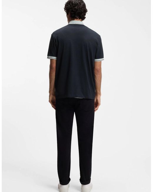 Boss Blue Boss Pe Blocks Polo Shirt 404 Dk for men