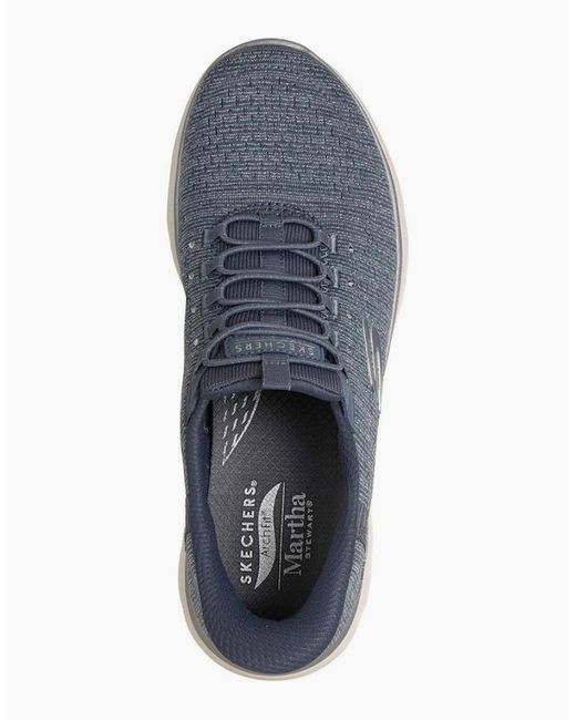 Skechers Blue Arch Fit Summits Soft Shimmer Trainers