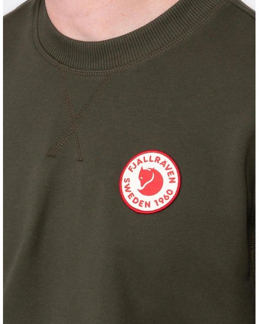 Fjallraven Green 1960 Logo Badge Sweatshirt for men