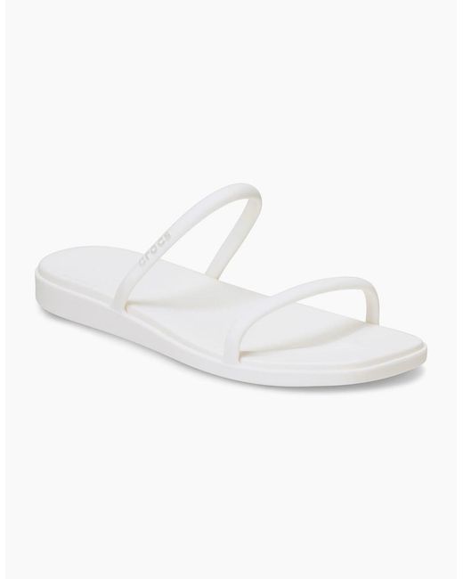 CROCSTM White Miami Two Strap Eva Chalk Sandals