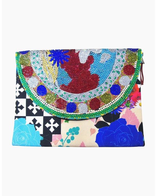 Inoa Blue Fashion Monrovian Clutch Bag