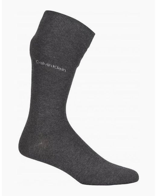 Calvin Klein Gray 3-Pack Premium Combed Cotton Socks, Combo for men
