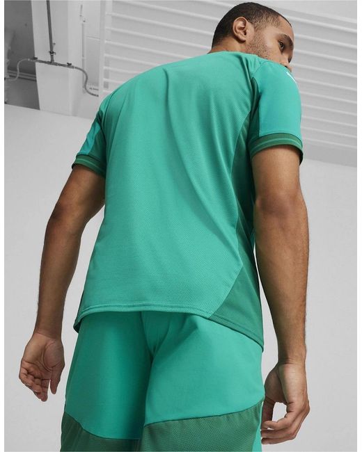 PUMA Green Teamfinal Jersey T-Shirt for men