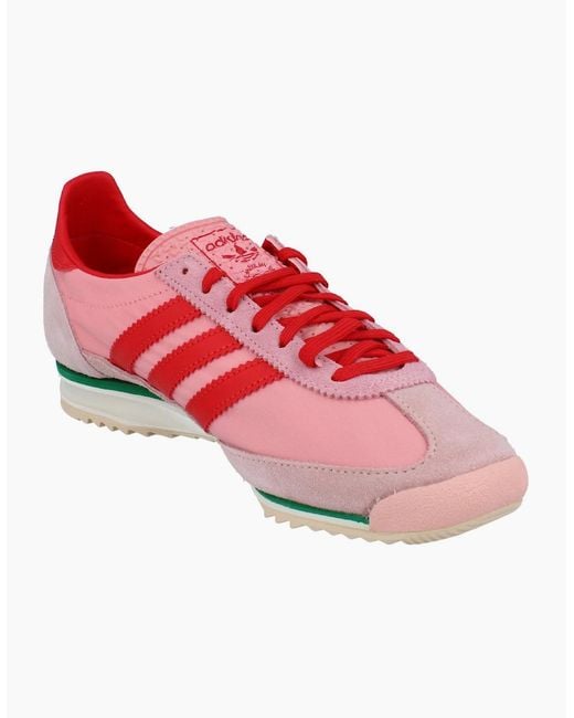 Adidas Pink Originals Sl 72 Og Trainers Sneakers Js0254