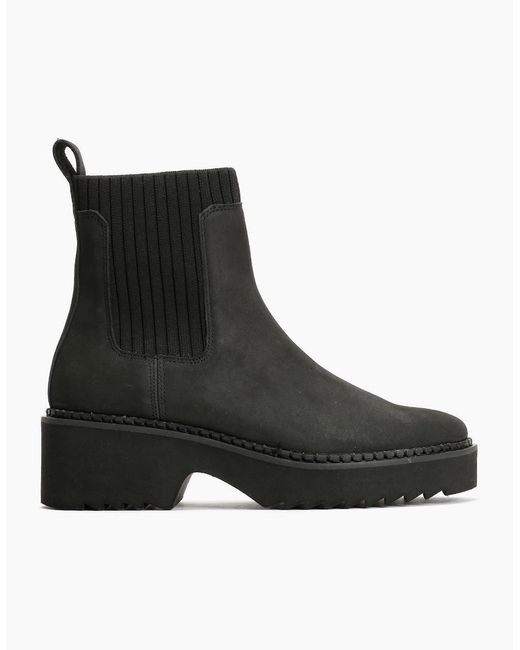 TOMS Black Millie Nubuck Leather Boots