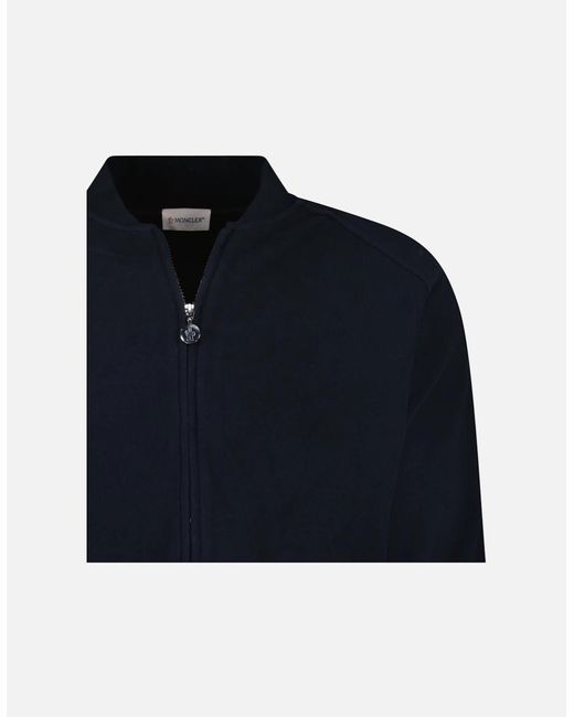 Moncler Blue Classic Bomber Jacket