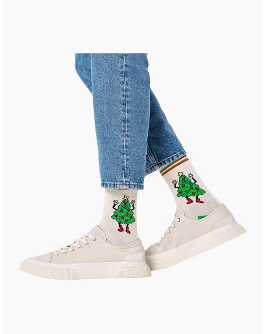 Happy Socks White Happy Tree Socks