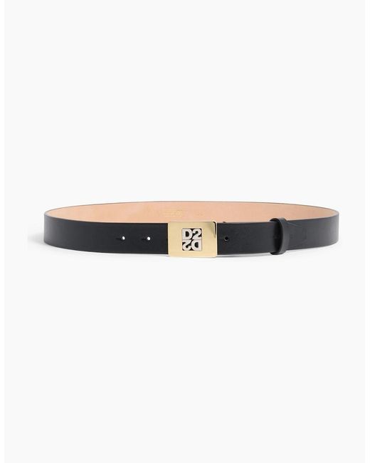 DSquared² Blue D2 Upside Down Plaque Belt for men