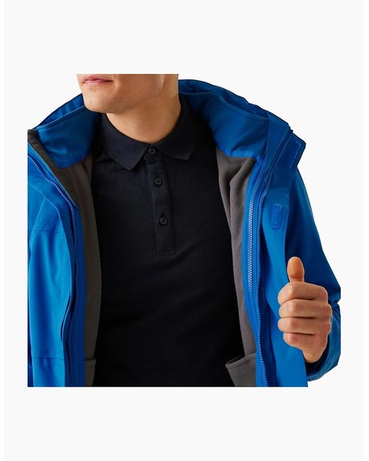 Regatta Blue Professional Kingsley 3-In-1 Waterproof Jacket for men