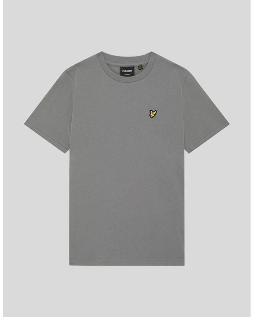 Lyle & Scott Gray Cotton Crew Neck T-Shirt for men