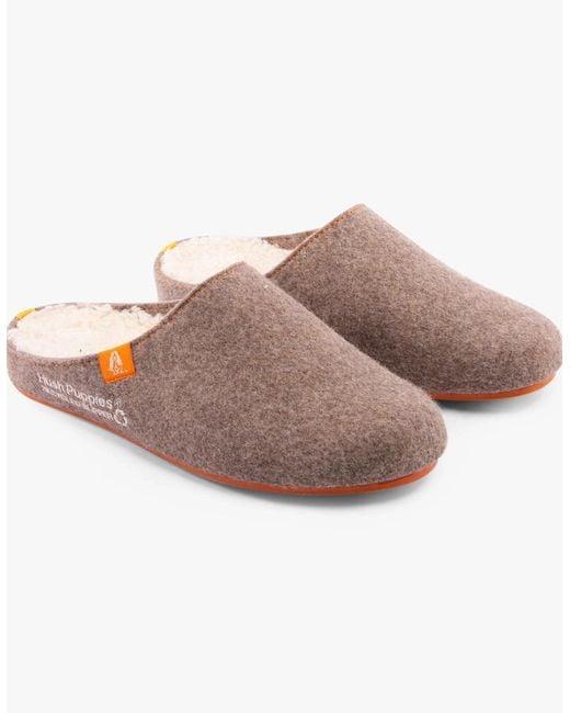 Hush Puppies Brown The Good Slipper Slippers for men