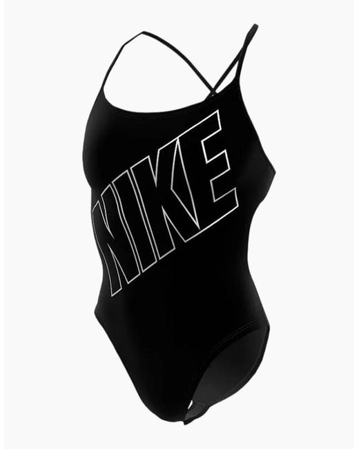 Nike Black Ladies Slim One Piece Swimsuit