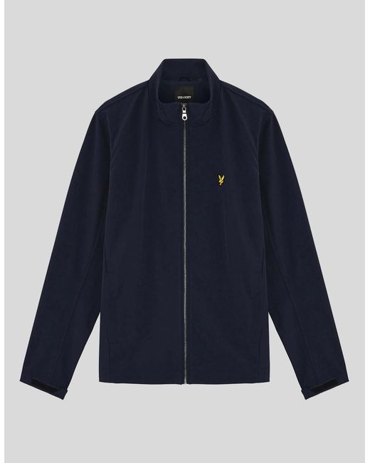 Lyle & Scott Blue Mesh-Back Softshell Jacket for men