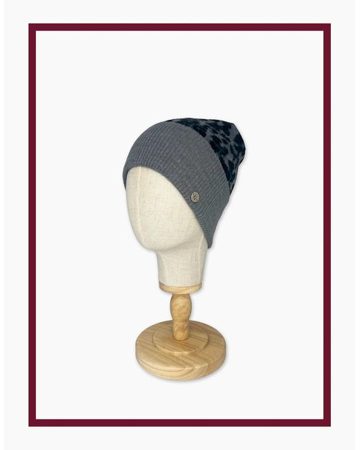 Nooki Design Blue Darcy Leopard Beanie