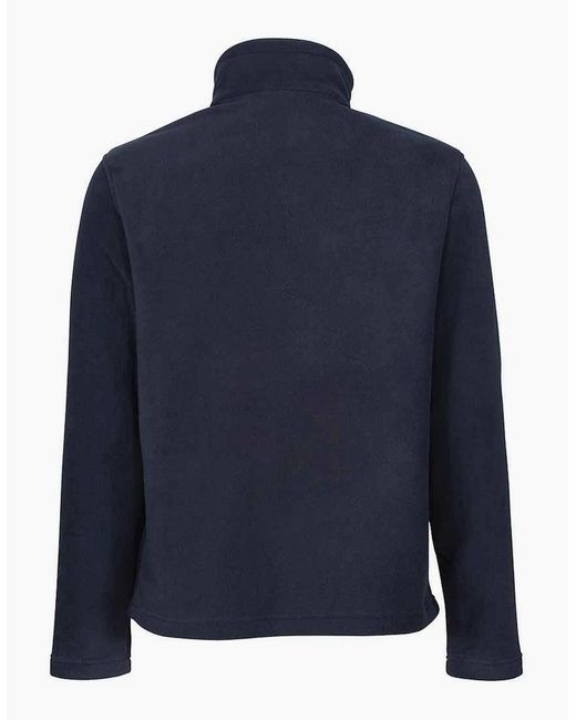 Regatta Blue Honestly Made Recycled Half Zip Fleece for men