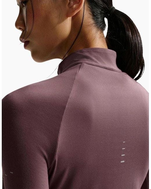 Nike Blue Ladies Swift Quarter Zip Running Top