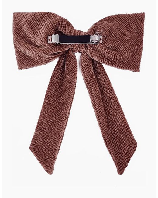 Nooki Design Red Crinkle Velvet Bow Dusty