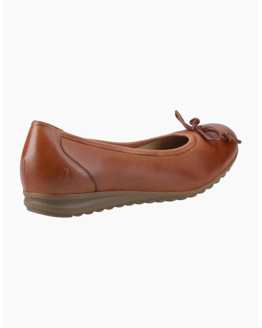 Hush Puppies Brown Lucille Bow Ballerina Shoes