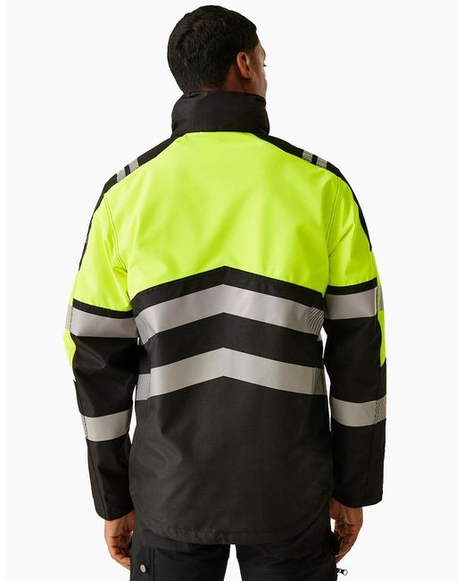 Regatta Yellow Professional High-Vis Waterproof Jacket