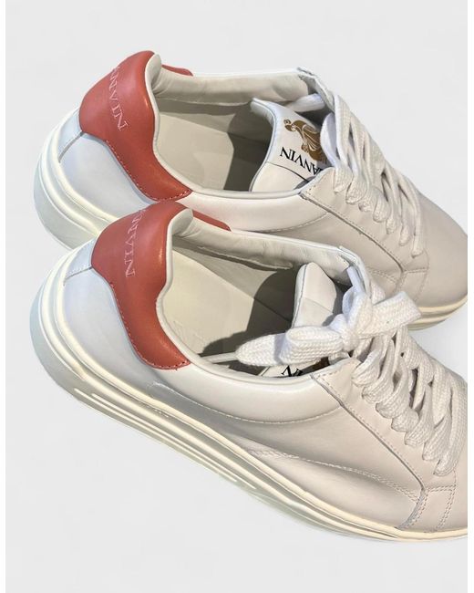Lanvin White Ddb0 Platform Sneakers Wmns