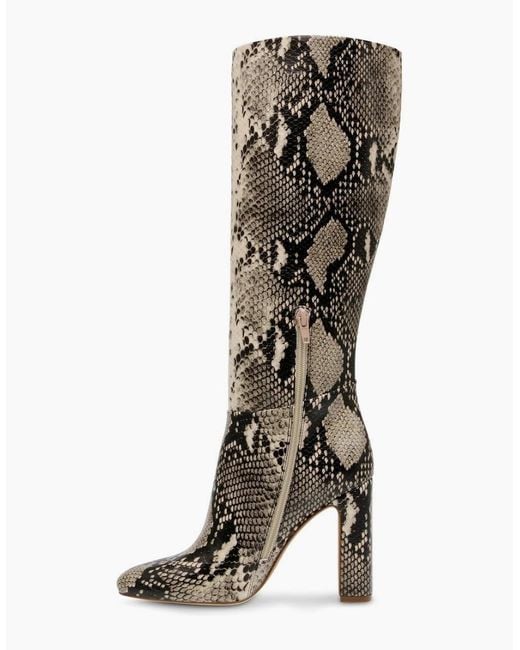 Steve Madden Multicolor Knee High Block Heel Boots With Zipper