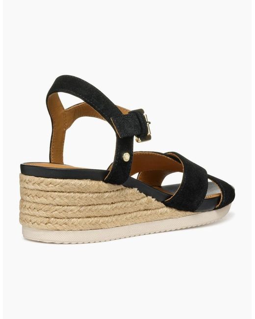Geox Metallic D Ischia Corda Wedge Sandals