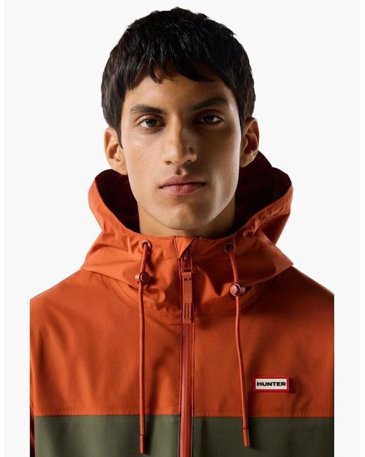 Hunter Red Original Block Waterproof Jacket for men