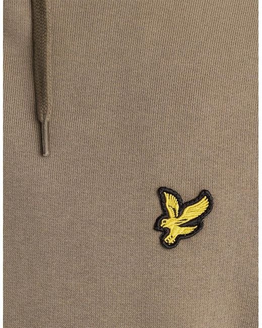 Lyle & Scott Green Loopback Cotton Hoodie for men