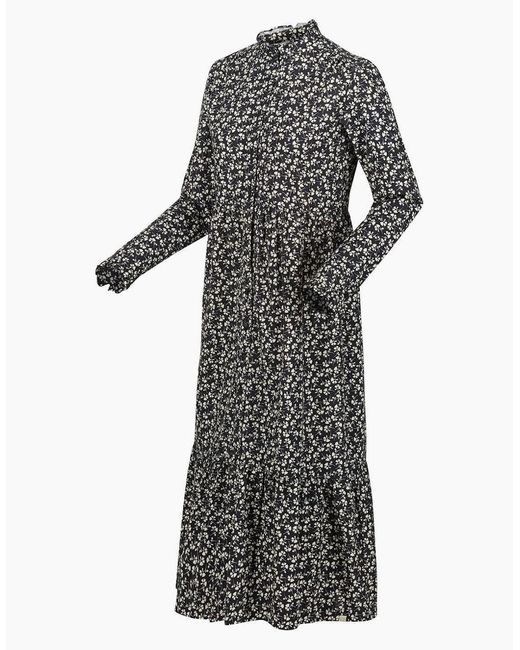 Regatta Gray Orla Mock Neck Long Sleeve Midi Dress