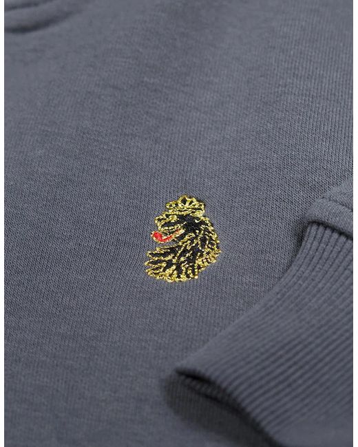 Luke 1977 Blue Luke1977 Sydney 1/4 Zip Sweatshirt for men