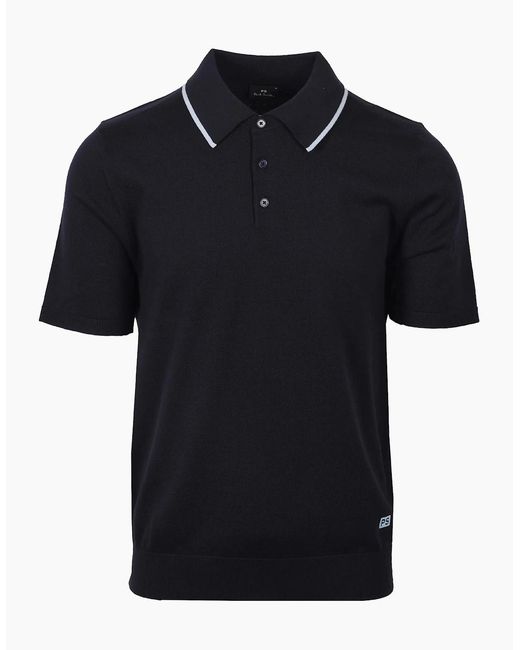 Paul Smith Black Sweater Ss Polo for men
