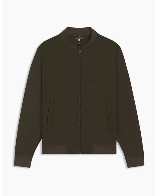 Boss Green Zip Up Sweatshirt for men