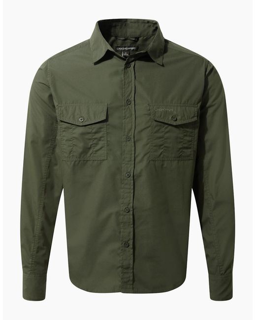 Craghoppers Green Expert Kiwi Long-Sleeved Shirt for men