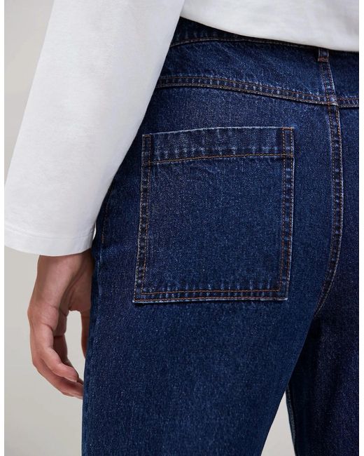 Ro&zo Blue Denim Turn Up Hem Jeans