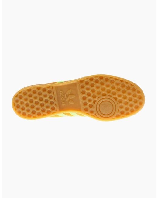 Adidas Originals Orange Trainers Hamburg W Leather Lace Up Uk Size