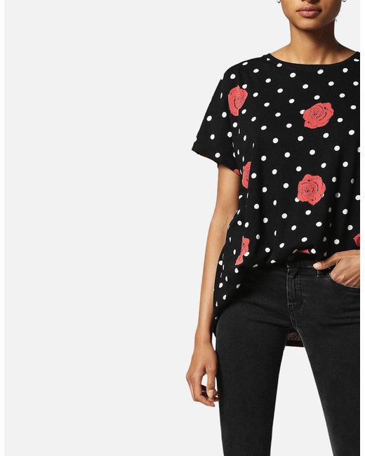 DIESEL Black T Hanna Ai 0Gaoj T-Shirt Casual Crew Neck
